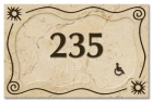 Room Number Sign - Handicap Accessible