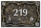 Room Number Sign - Handicap Accessible/No Smoking
