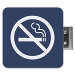 Perpendicular Overhead - No Smoking Symbol