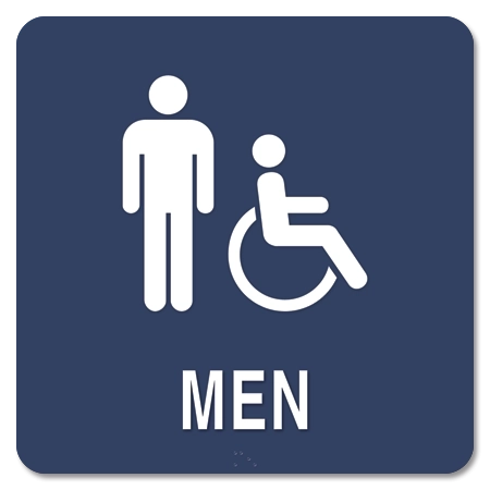 Men w/Male & Handicap Accessible Symbols
