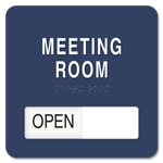 2-Line Room Sign w/Sliding Panel