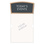 2-Line Informational Sign w/Insert Slot