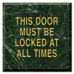 This Door Must Be Locked