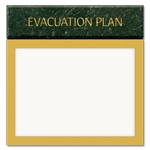 Horizontal Evacuation Plan/Map Holder