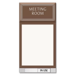 2-Line Room Sign w/Insert Slot & Sliding Panel