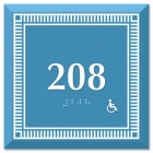 Room Number Sign - Handicap Accessible