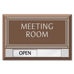 2-Line Sliding Panel Room Sign