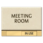 3-Line Area ID w/Sliding Panel
