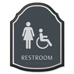 Restroom w/Female & Handicap Symbols