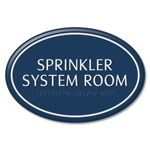 2-Line Custom Room Sign- Oval