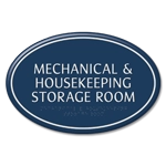 3-Line Custom Room Sign - Oval