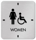 Women Sign w/Female & Handicap Accessible Symbols