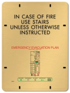 In Fire Emergency...Evacuation Plan Holder