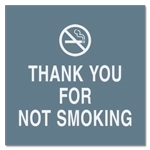 Thank You For Not Smoking with Symbol