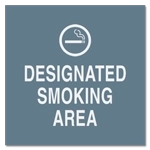 Designated Smoking Area with Symbol