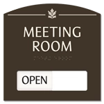 4-Line Sliding Panel Room Sign