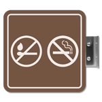 Perpendicular Overhead - Oxygen Storage/No Smoking