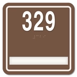 Room Number Sign - 1 Slot