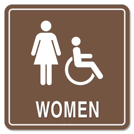 Women w/Female & Handicap Accessible Symbols
