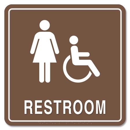 Restroom w/Women & Handicap Symbols