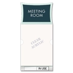 2-Line Meeting Room w/Window Slot & Sliding Panel