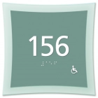 Room Number Sign - Handicap Accessible