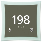 Room Number Sign - Handicap Accessible/No Smoking