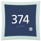 Room Number Sign - No Smoking