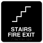 Stairs, Fire Exit w/ Braille