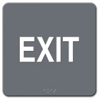 Exit w/ Braille