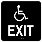 Accessible Exit w/ Braille