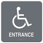 Accessible Entrance w/ Braille