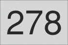 2" Exterior Room Number