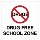 Drug Free School Zone - Black