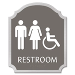 Restroom - Unisex & Handicap Accessible Symbols