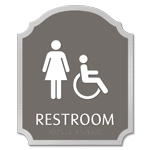 Restroom - Female & Handicap Accessible Symbol