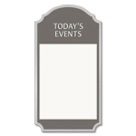 2-Line Informational Sign w/Insert Slot