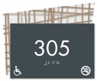 Room Number Sign - No Smoking/Handicap Accessible