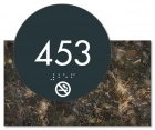 Room Number Sign - No Smoking Symbol