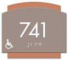 Room Number Sign - Handicap Accessible