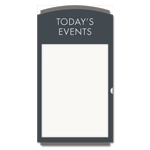 2-Line Informational Sign w/Insert Slot