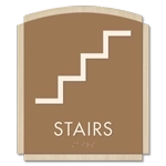 Stairs Sign w/Symbol