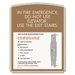 In Case of Fire... Evacuation Plan Holder