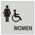 Women - Female & Handicap Accessible Symbols
