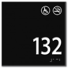 Room Number Sign - Handicap Accessible/No Smoking