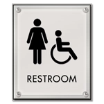 Restroom w/Female & Handicap Accessible Symbols