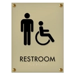 Restroom w/Male & Handicap Symbol