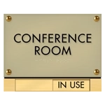 2-Line Room Sign w/Sliding Panel