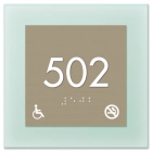 Room Number Sign - No Smoking/Handicap Accessible