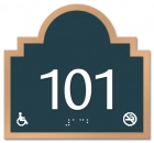 Room Number Sign - No Smoking/Handicap Accessible